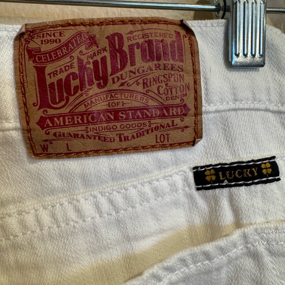 Lucky Brand Women's Crisp White Straight Leg Jeans - Picture 3 of 4